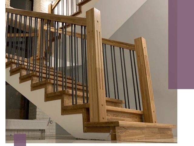 Реставрация деревянных и металлических лестниц в Лесозаводске