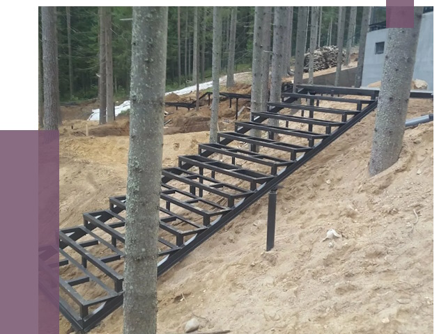 Монтаж металлических лестниц в Лесозаводске от 13698 руб. 