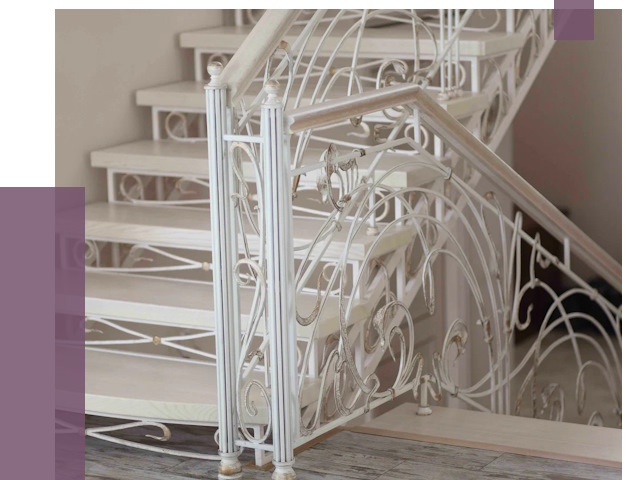 Изготовление кованых лестниц на заказ в Лесозаводске от 87873 руб. | ПРОЛЁТ-Лсз