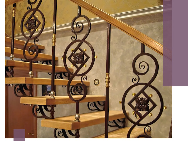 Изготовление кованых лестниц под ключ в Лесозаводске