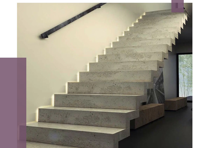 Облицовка бетонных лестниц в Лесозаводске от 4652 руб/м2 