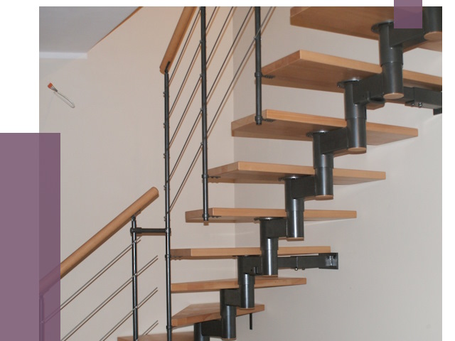 Изготовление модульных лестниц в Лесозаводске от 11630 руб. 