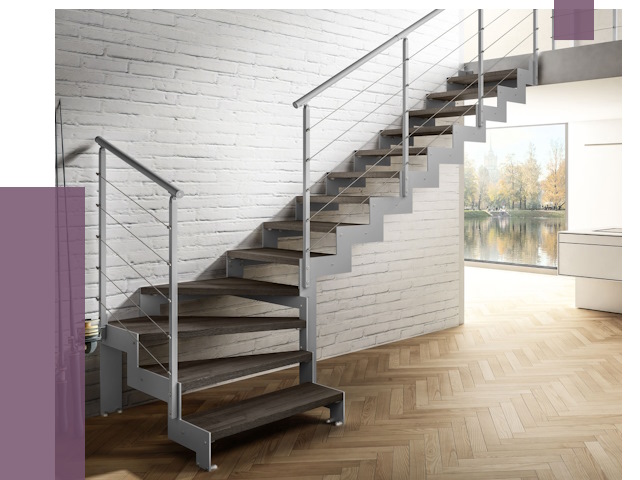 Г-образные лестницы под ключ в Лесозаводске от 37475 руб. | ПРОЛЁТ-Лсз