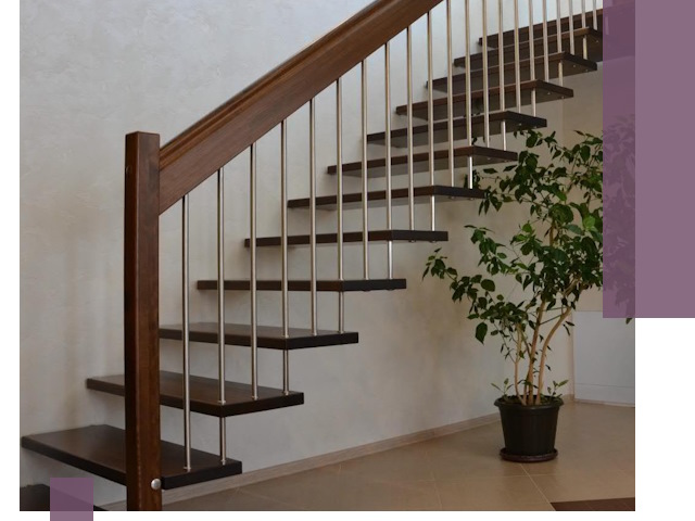 Лестницы на больцах под ключ в Лесозаводске – изготовление и монтаж