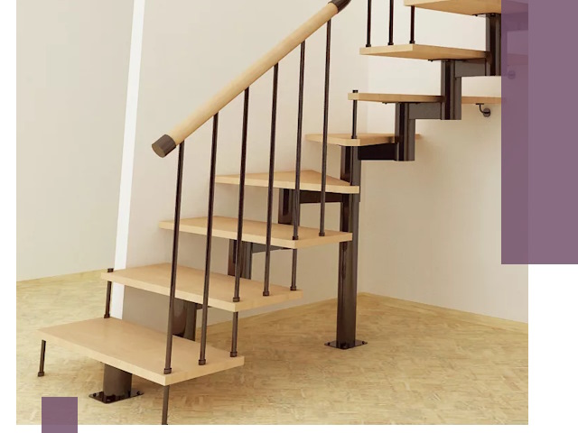 Монтаж лестниц на больцах в Лесозаводске — быстро и надежно