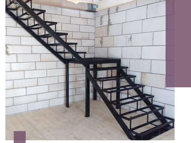 Лестницы на металлокаркасе под ключ в Лесозаводске — изготовление и монтаж