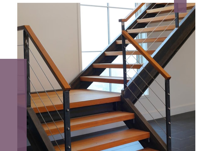 Изготовление лестниц на металлокаркасе в Лесозаводске от 19125 руб. | ПРОЛЁТ-Лсз