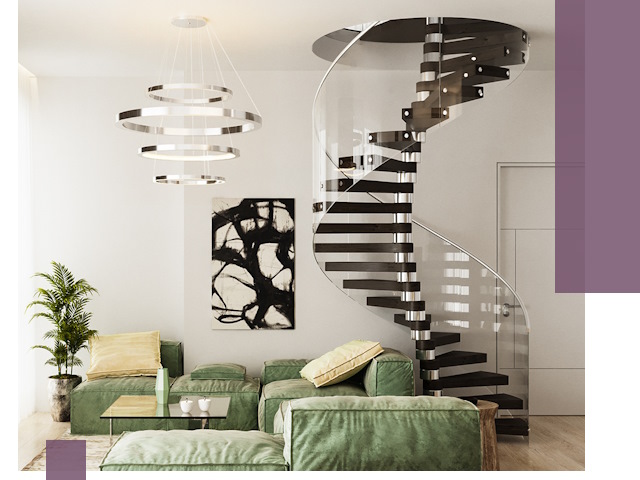 Лестницы для двухуровневой квартиры в Лесозаводске — изготовление и монтаж