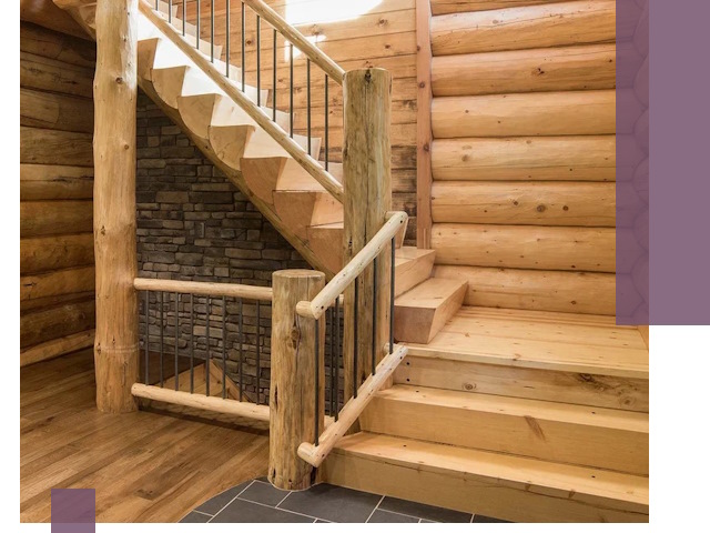 Лестницы в баню под заказ и профессиональный монтаж в Лесозаводске