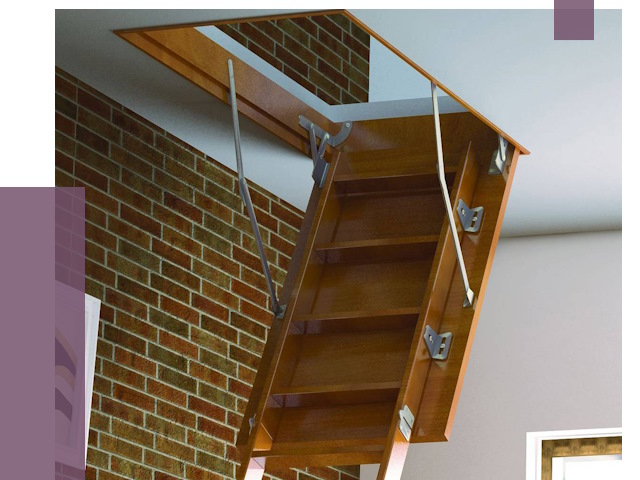 Установка чердачной лестницы в Лесозаводске от 7909 руб. | ПРОЛЁТ-Лсз