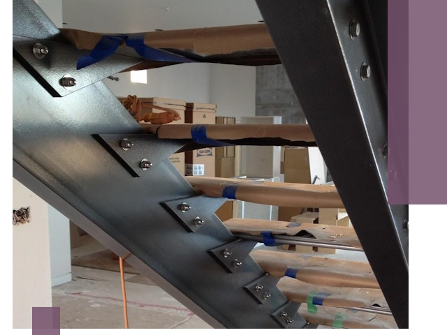 Усиление лестничных конструкций и усиление опор в Лесозаводске