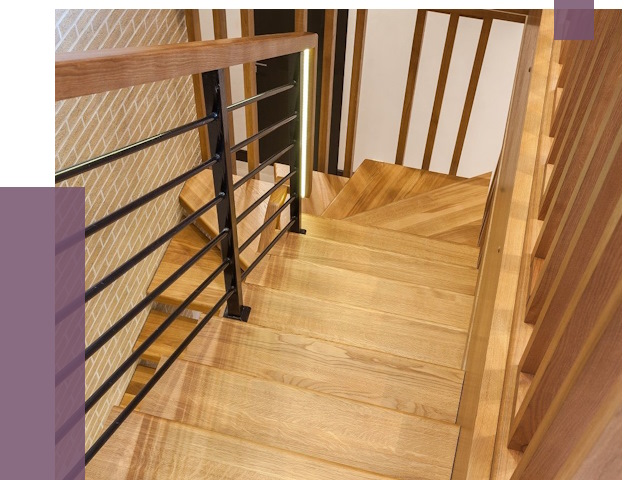 Лестницы из ясеня в Лесозаводске под ключ от 10131 руб. 