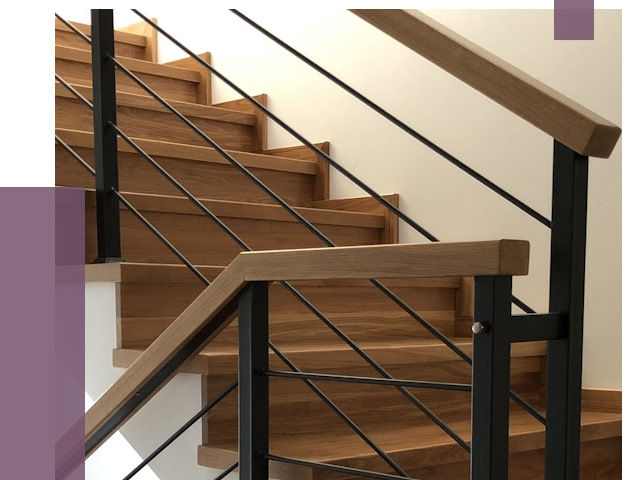 Обшивка металлической лестницы деревом в Лесозаводске от 4394 руб. 