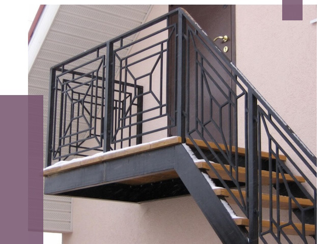 Металлические перила в Лесозаводске от 4342 руб.  | ПРОЛЁТ-Лсз