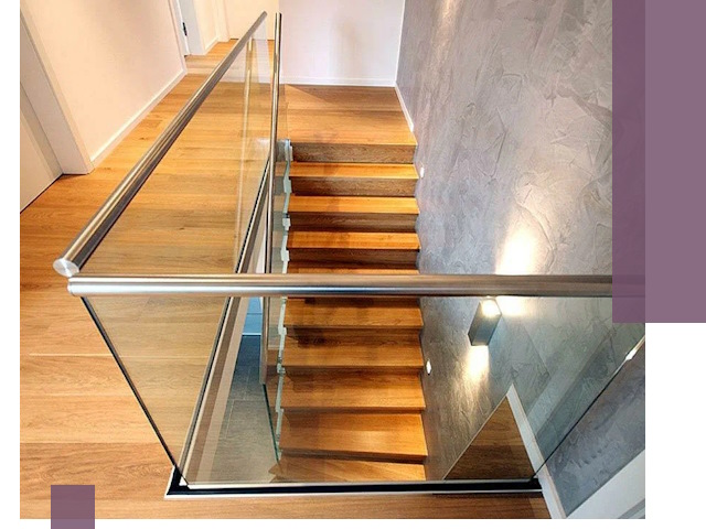 Перила для лестницы в доме — изготовление и монтаж в Лесозаводске