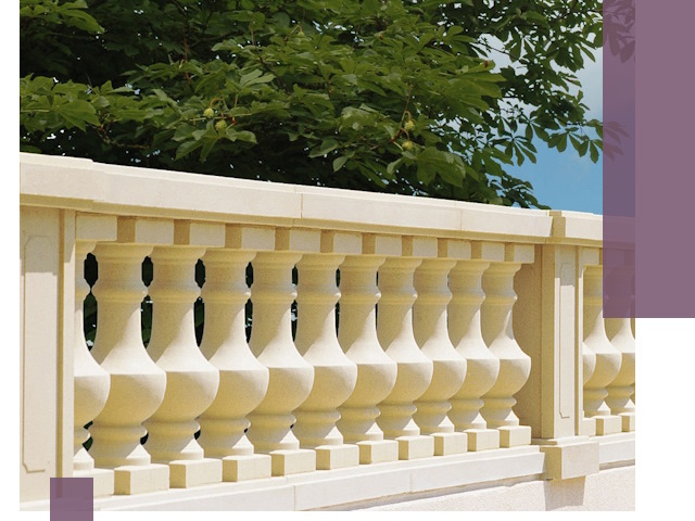 Установка балюстрады в Лесозаводске: изготовление и монтаж под ключ