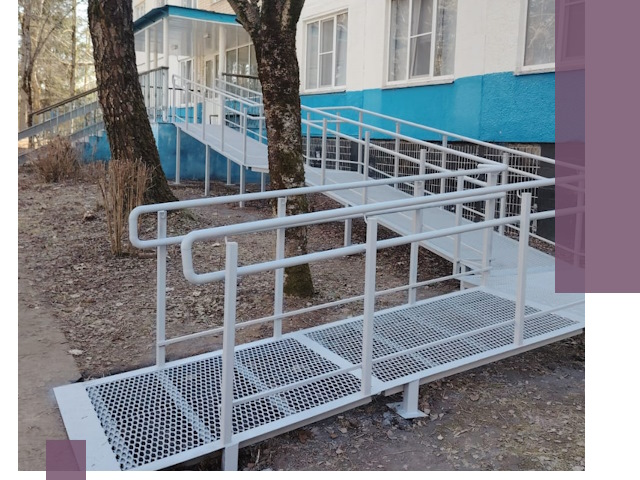 Пандусы под ключ в Лесозаводске: изготовление, монтаж и демонтаж