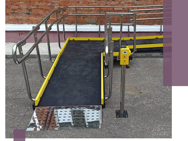 Изготовление наклонных пандусов для инвалидов в Лесозаводске