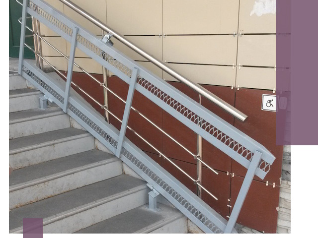 Изготовление откидных пандусов под ключ в Лесозаводске