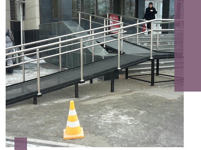 Стационарные пандусы под ключ в Лесозаводске — изготовление и монтаж