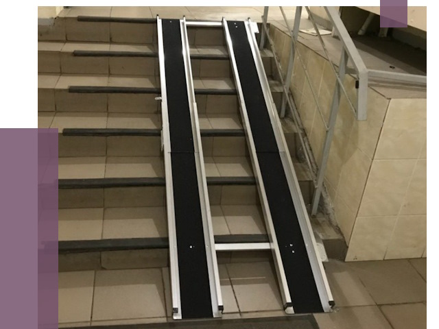 Установка пандуса в подъезд в Лесозаводске от 8064 руб. под ключ | ПРОЛЁТ-Лсз