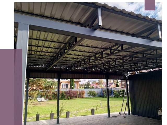 Монтаж навесов в Лесозаводске от 7443 руб. — установка навеса | ПРОЛЁТ-Лсз