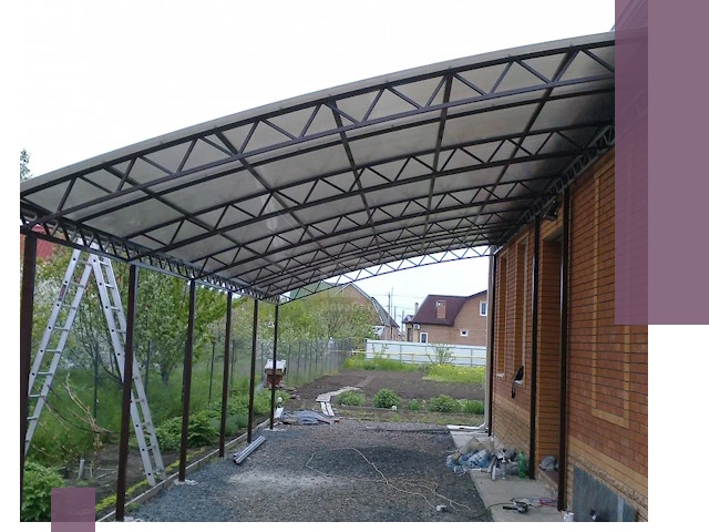 Профессиональный монтаж навесов под ключ в Лесозаводске