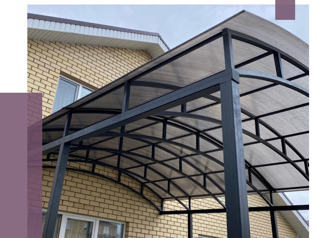 Монтаж козырьков в Лесозаводске от 11630 руб. | ПРОЛЁТ-Лсз