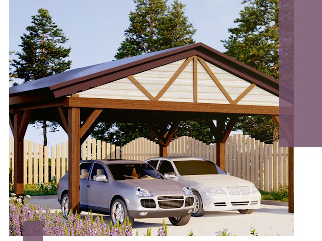 Навесы для автомобиля в Лесозаводске — изготовление и монтаж