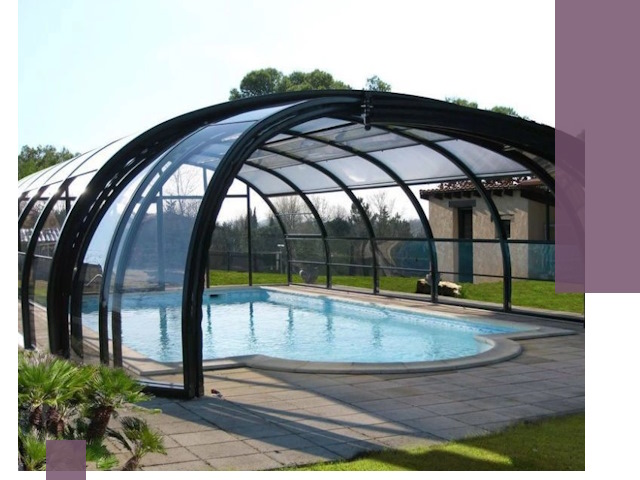 Навесы для бассейна в Лесозаводске: изготовление и монтаж под ключ