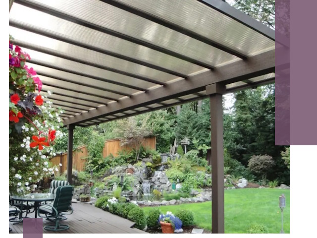 Навесы из поликарбоната под ключ в Лесозаводске быстро и надёжно