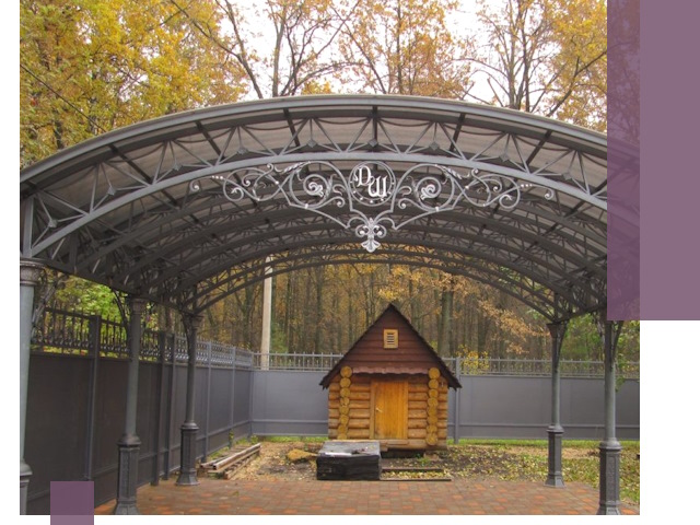 Кованые навесы премиум-класса под заказ в Лесозаводске