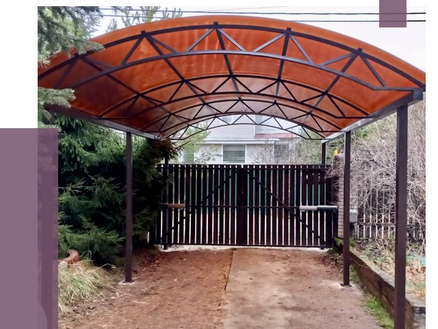 Арочные навесы в Лесозаводске от 12871 руб. — изготовление и монтаж | ПРОЛЁТ-Лсз