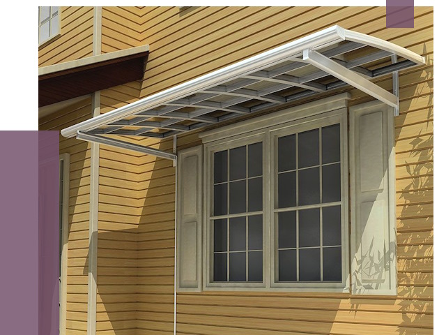 Козырьки над окнами в Лесозаводске от 7702 руб. — монтаж, покупки | ПРОЛЁТ-Лсз