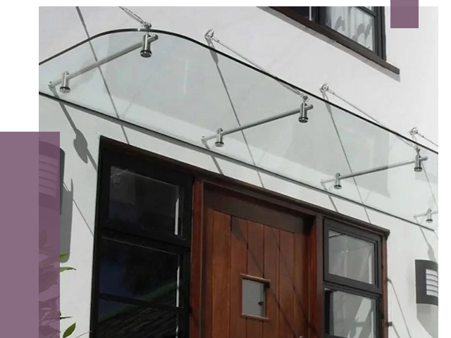 Стеклянные козырьки в Лесозаводске от 19125 руб. | ПРОЛЁТ-Лсз