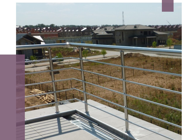 Парапеты из нержавеющей стали в Лесозаводске от 8064 руб. за м² | ПРОЛЁТ-Лсз