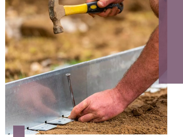 Монтаж металлических бордюров в Лесозаводске быстро и качественно