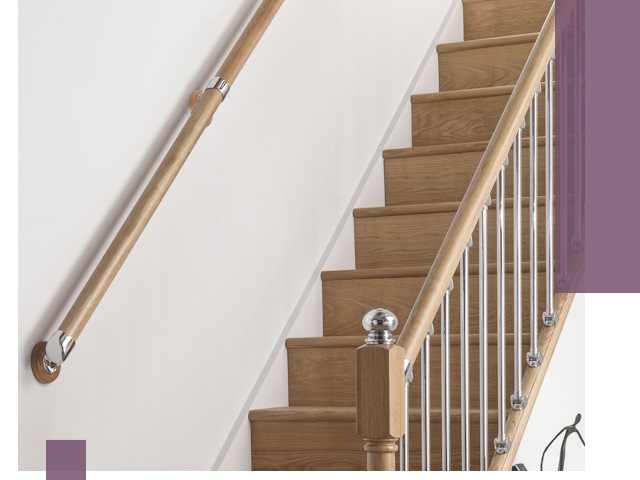 Пристенные поручни из стали и нержавейки под монтаж в Лесозаводске