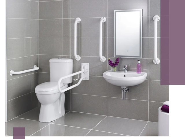 Поручни для санузлов в Лесозаводске: установка, ремонт и монтаж